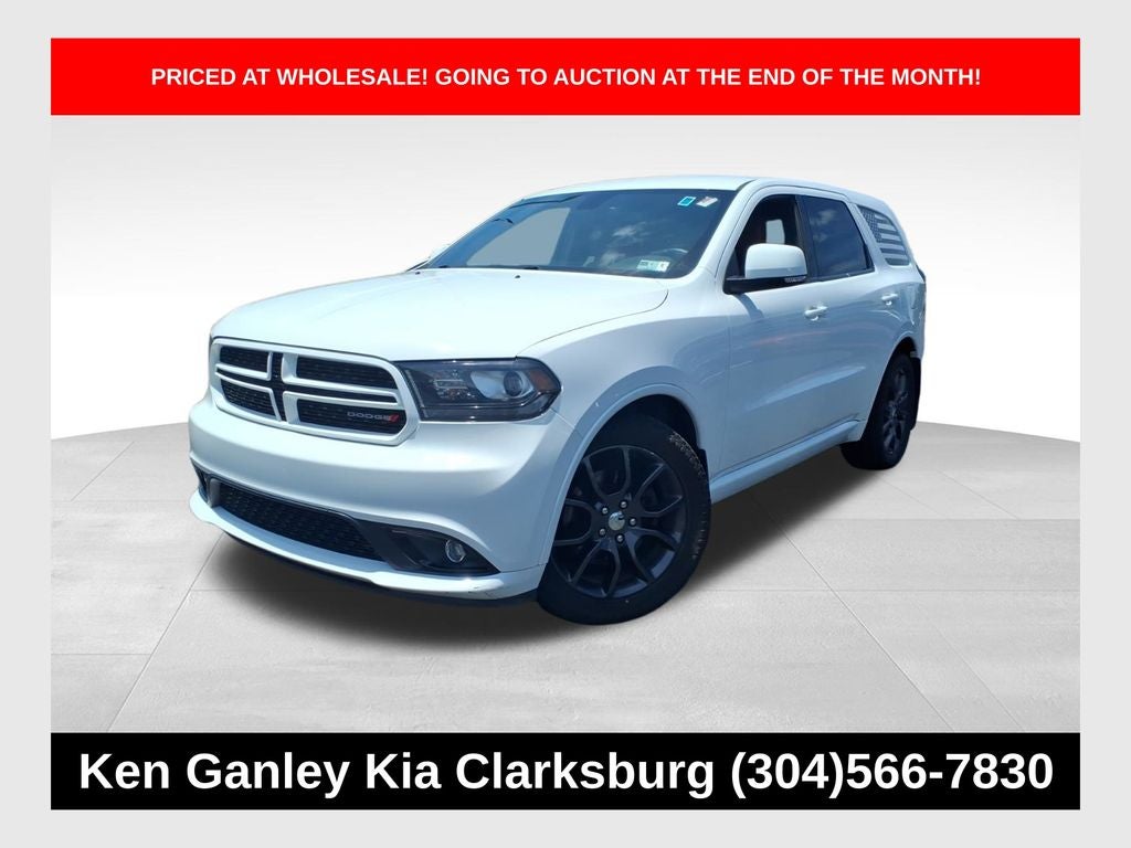 2015 Dodge Durango R/T in Bright White Clearcoat — front three-quarter view