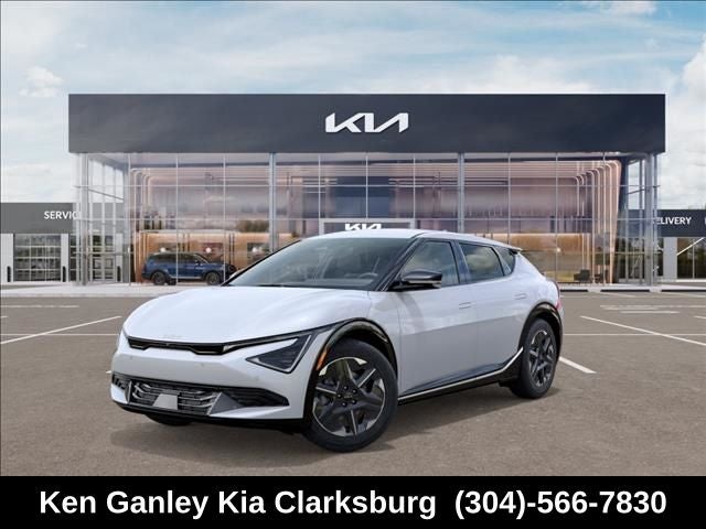 2026 Kia EV6 Light in Glacial White Pearl — front three-quarter view